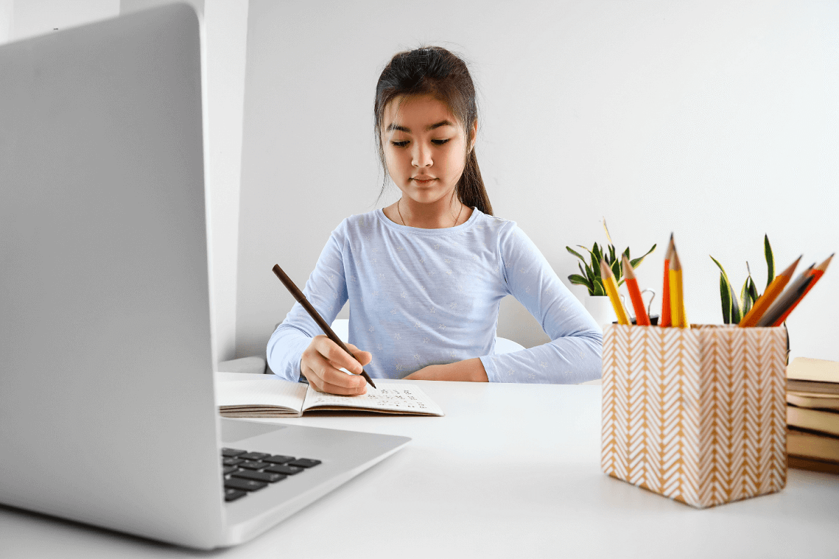 Kid Studying Maths